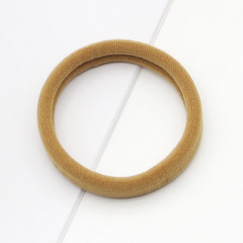 Wholesale of large colored towel loops, seamless adult rubber bands, high-elasticity ponytail tie, hair bands, headwear and hair ties pic 35