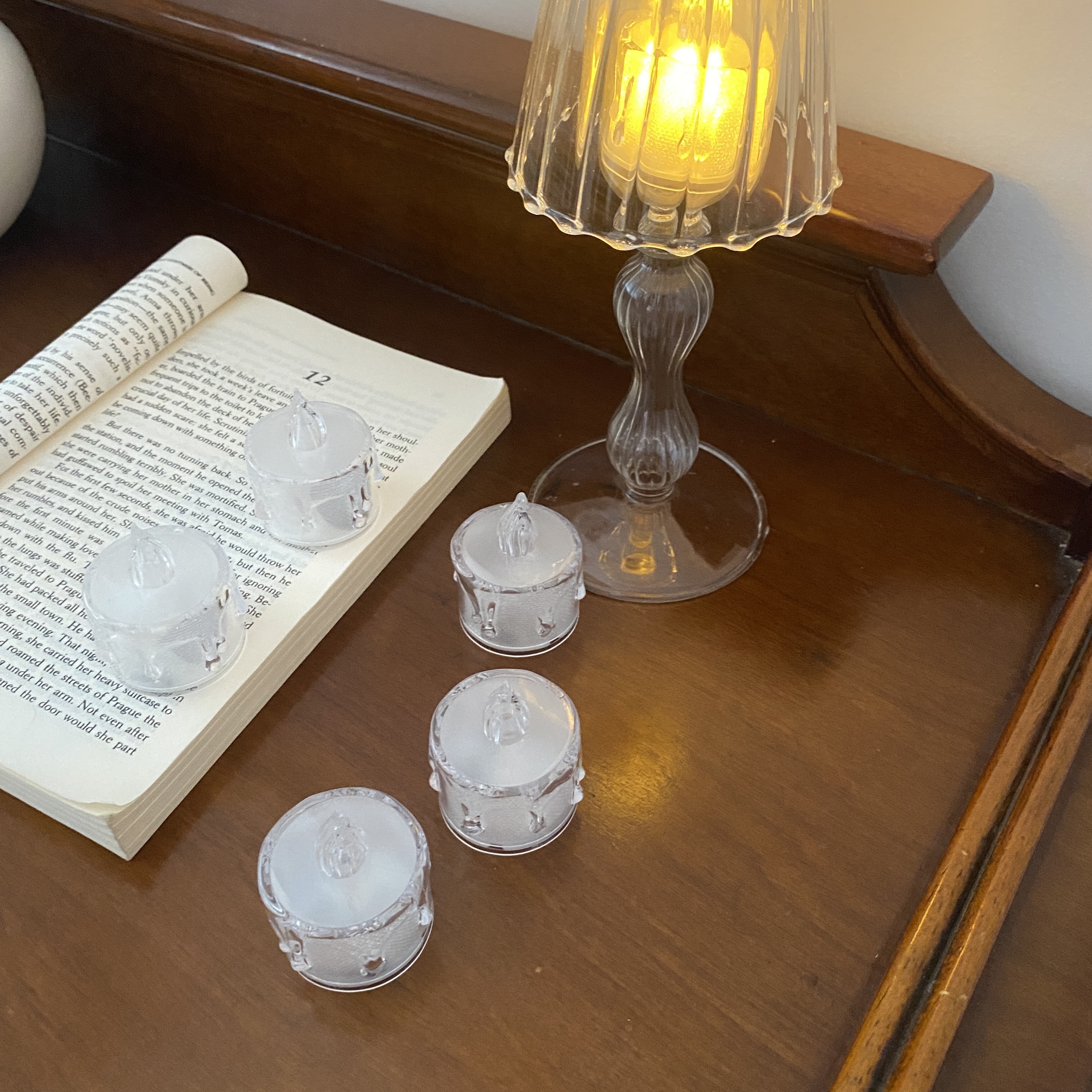 ins韩风LED电子蜡烛流泪茶蜡小夜灯圣诞摆件 Tea蜡详情13