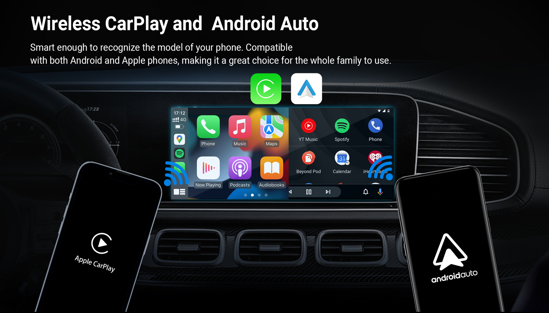 The new product CA400S Android box, wireless CarPlay and Android auto box in one pic 3