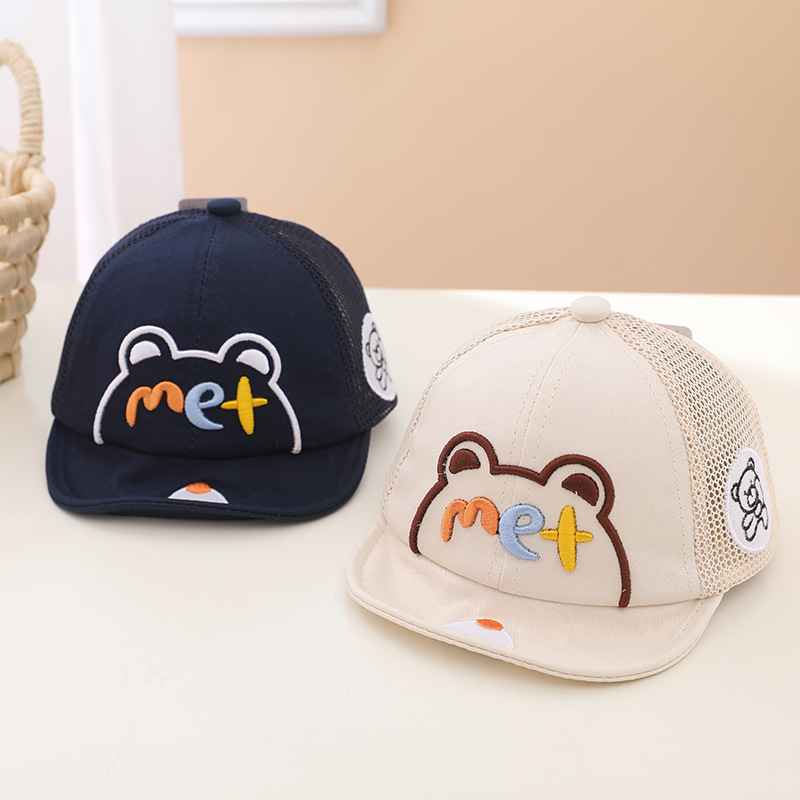 Sombrero de bebé verano slim duck tongue recién nacido bebé sombreado de verano chico sol niños protección solar malla gorro pic 5