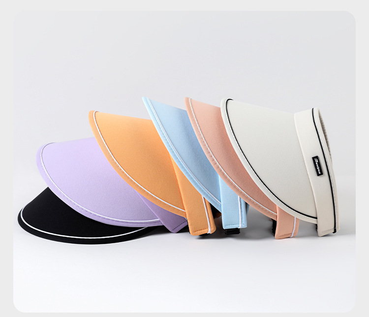 Open-top hats, large brim open-top uv sun protection hats, women's summer sun protection hats, face covering sun hats, summer sun protection hats wholesale pic 28