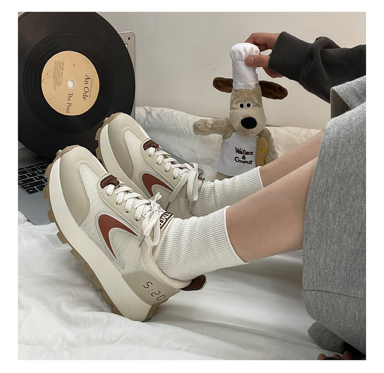  热卖2023春季新款厚底网面透气运动阿甘鞋MIS-886详情2