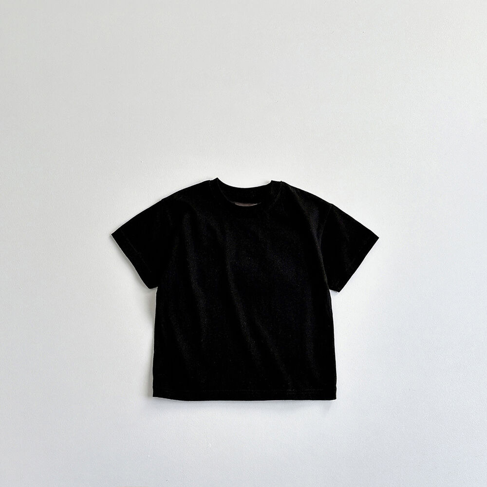 小童短袖T恤2025新款夏季宽松童装ins款时髦中小童夏装短袖上衣详情26