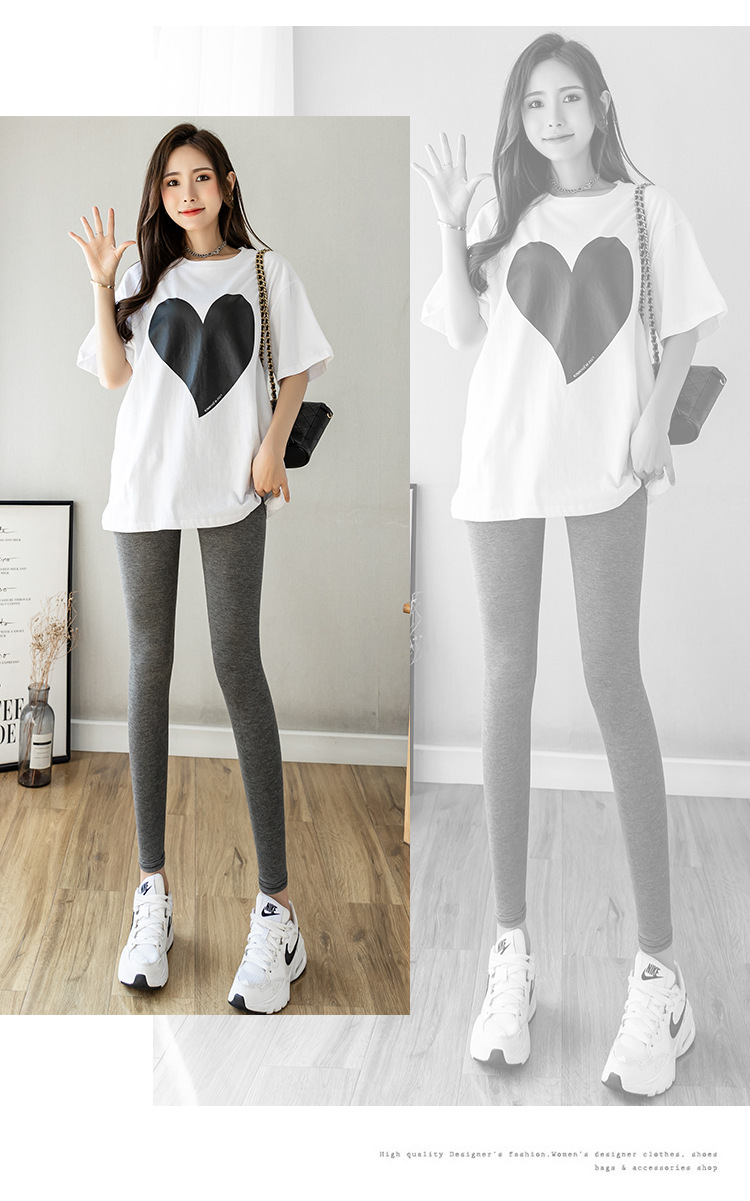 Summer Modal leggings for women, thin, high-waisted, breathable and soft, are a quality fitness yoga pants exclusively for chubby girls pic 19