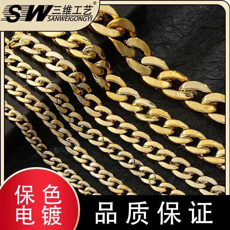 New open-top acrylic chain shoulder straps, trouser chains, DIY hardware bag chains, earrings, bracelets, necklaces and other diy accessories pic 1