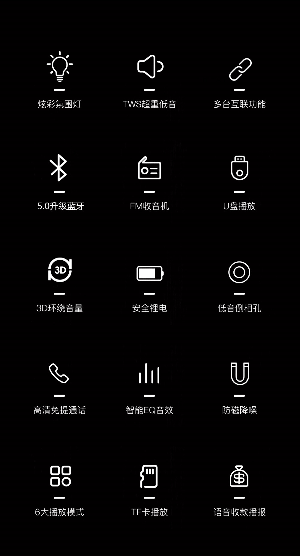 Астрос беспроводной bluetooth, стерео-сабвуфера, сабвуфера, вечерние огни, декоративные подарки для астронавтов pic 2