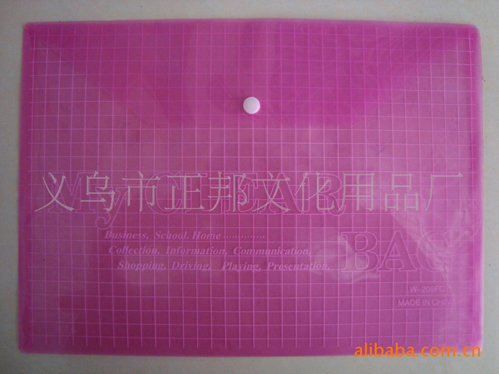 Factory wholesale PP plastic three-dimensional snap bags for materials, archives, files, and learning and office supplies. Customized storage available pic 15