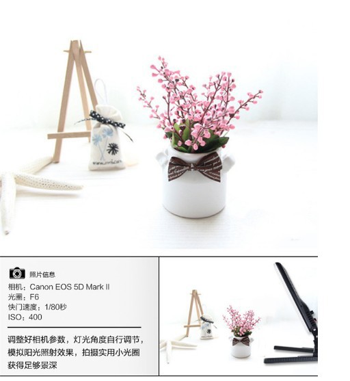 Nanguan LED photography fill light, soft light, still life shooting light, jewelry and clothing product photography light CN-T200C pic 6
