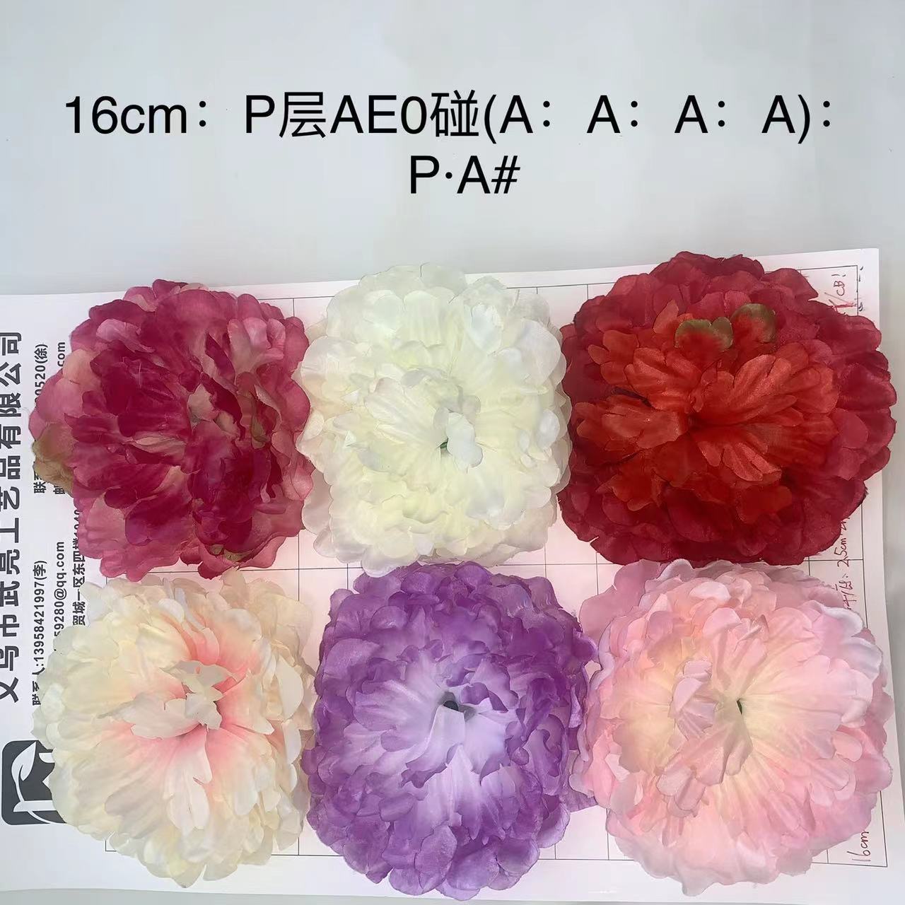 A comprehensive collection of artificial peony flowers, hibiscus flowers, cheap and beautiful headbands, clothing flowers, super grand artificial flower heads wholesale pic 3