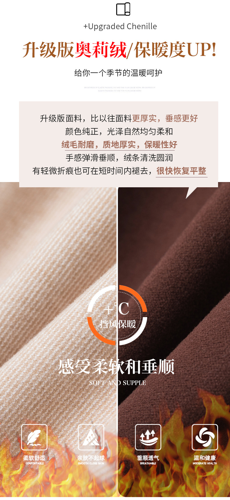 2024秋冬新款女式休闲裤 弹力高腰九分小直筒小脚裤 加绒加厚保暖舒适女裤详情5