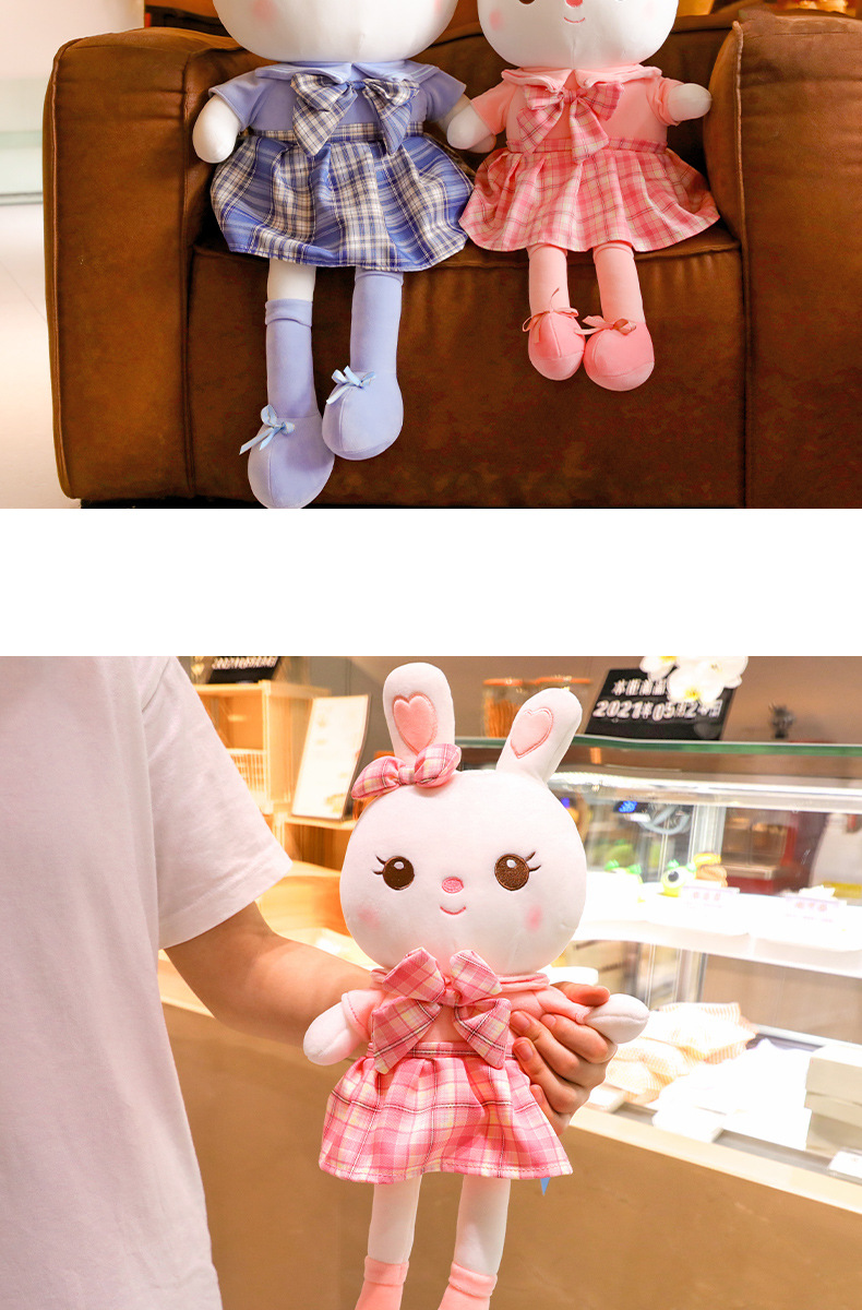 Cute JK rabbit plush toy doll, little white rabbit doll, bed sleeping pillow, birthday gift for girls pic 8