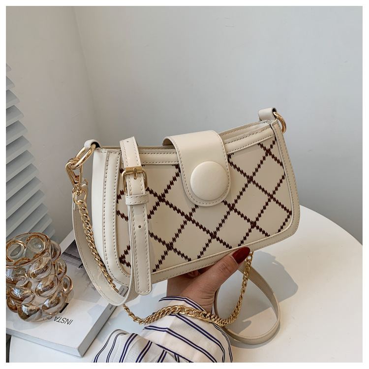 夏季包包女2021新款潮时尚链条腋下包法棍包法国小众百搭斜挎包详情14