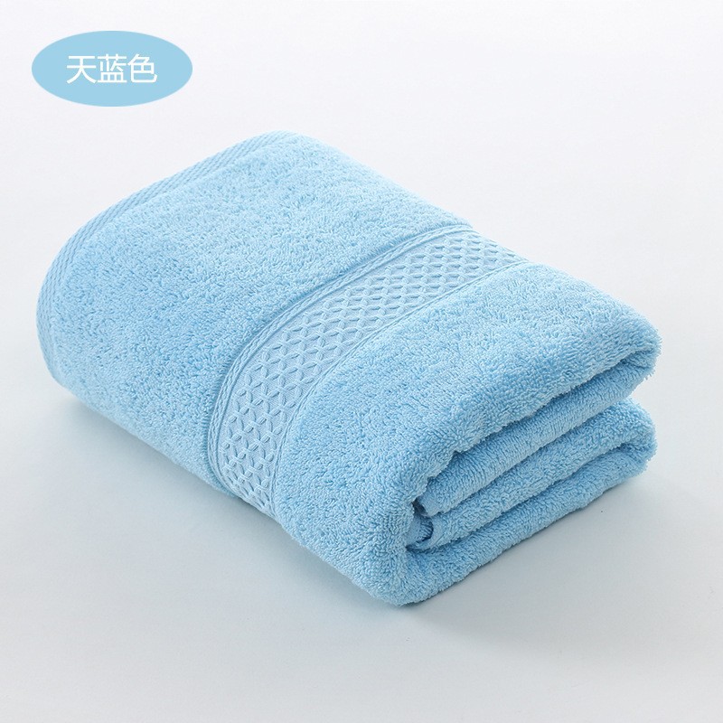 Wholesale pure cotton bath towels 80*160 thickened and enlarged bath towels with water absorption. Wholesale pure cotton bath towels for home use, hotels and beauty salons pic 30