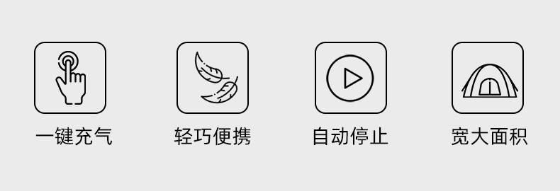 Portable one-click automatic inflatable tent for outdoor camping (including external tent) pic 2