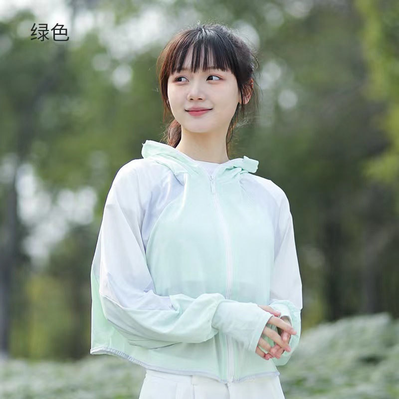 The same style of black rubber cap brim patchwork color-blocking Xiaoye Kazuko sun-protective clothing, yoga slimming little rabbit sun-protective clothing for women pic 30
