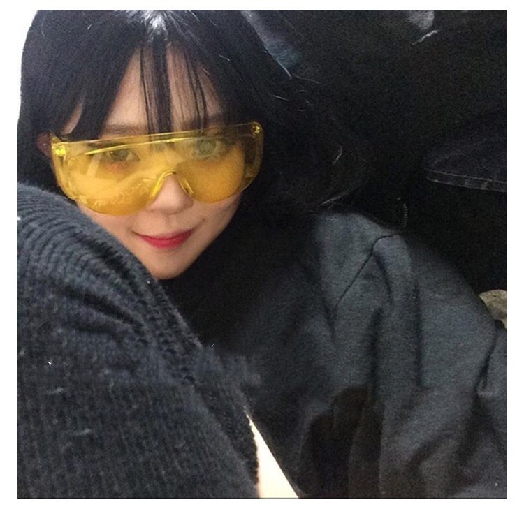 炫酷防飞溅防尘眼镜透明大框潮个性眼镜男女凹造型护目镜太阳镜详情17