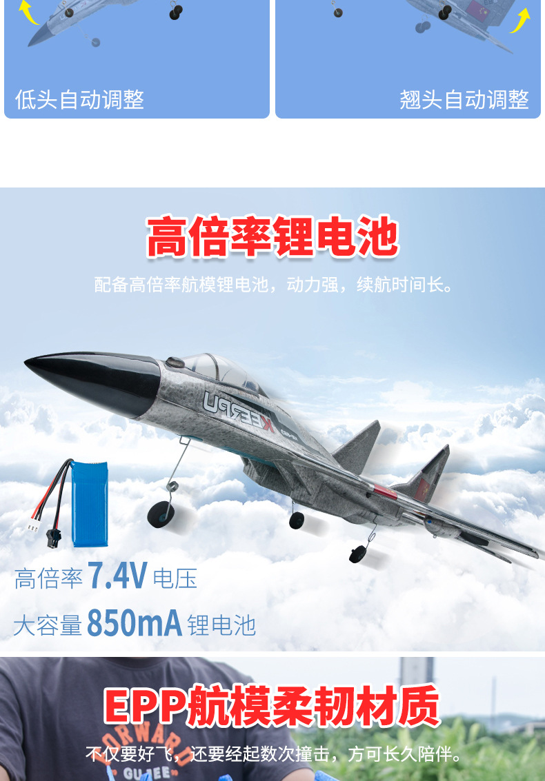 Игрушечный планёр для детей с дистанционным управлением миг - 740 pic 5