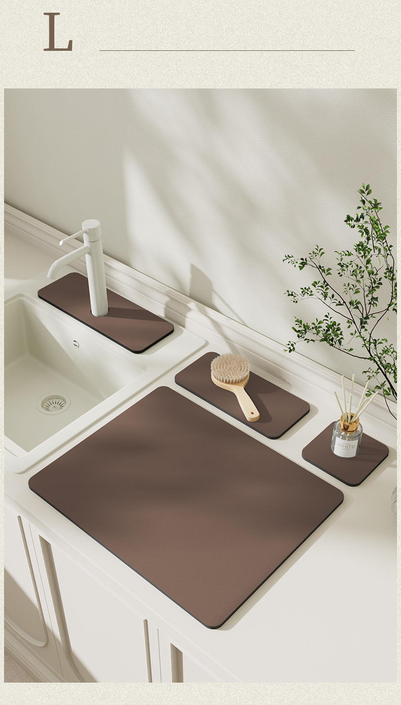 洗手间水龙头垫吸水杯垫吧台免洗隔热垫子卫生间洗手台香皂沥水垫详情14