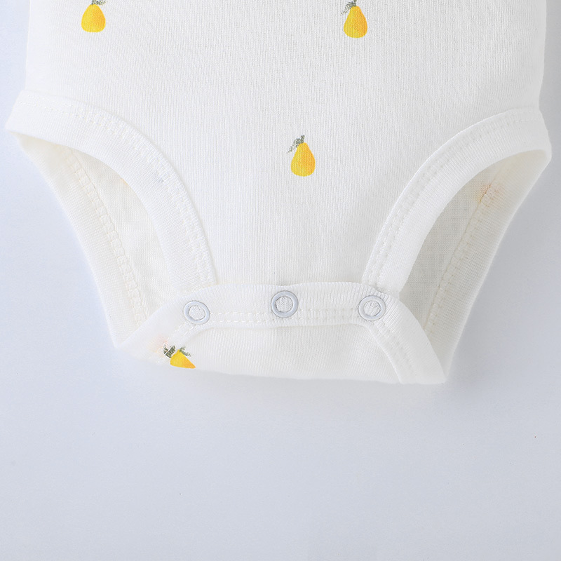 Summer short-sleeved triangular khaki for newborns, cute five-piece set for boys and girls, one-piece suit and crawling suit pic 22