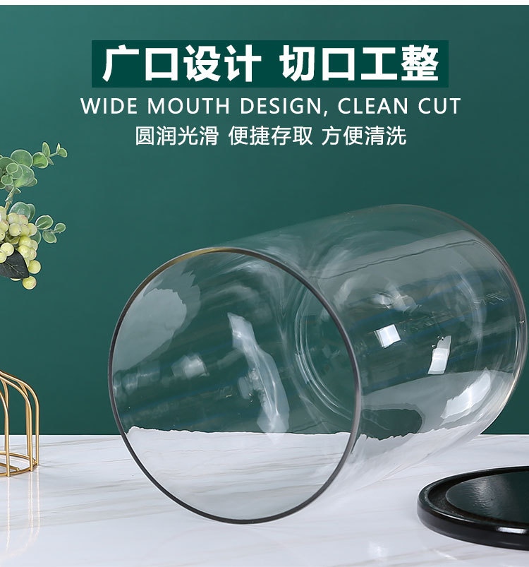 The original manufacturer supports various sizes of preserved flower glass covers for creative handicrafts and transparent glass vases pic 3