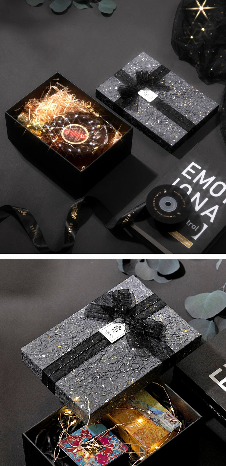 礼盒空盒黑色生日礼物箱包装盒送男女生友款仪式感超大号礼品盒子详情9