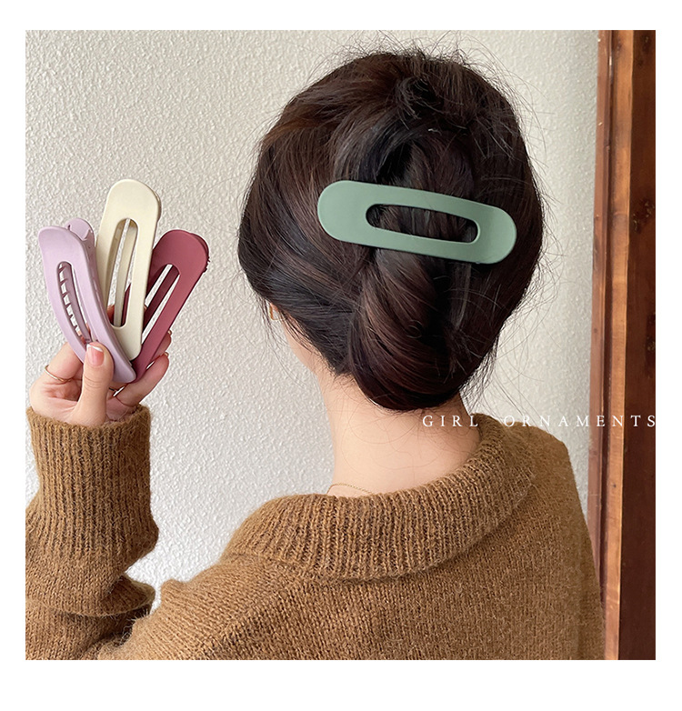 Large-sized hair clips for women, Korean style headwear, bangs clips, side hair clips, back of the head, duckbill clips, new plastic hair clips pic 32