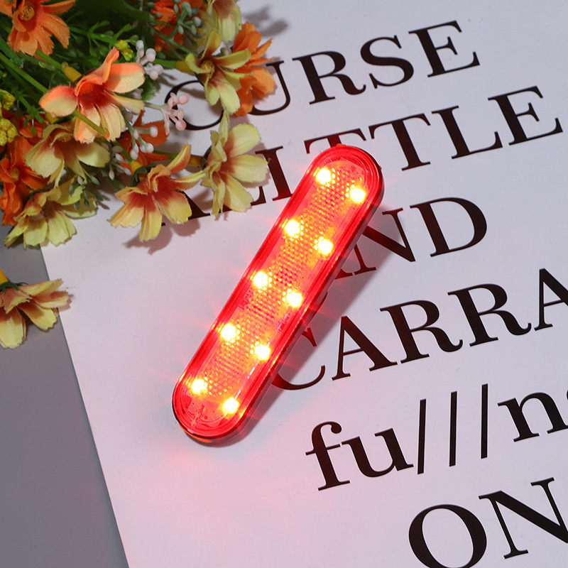 USB charging bicycle taillights, night cycling mountain bike taillights, LED warning lights, cycling equipment pic 2