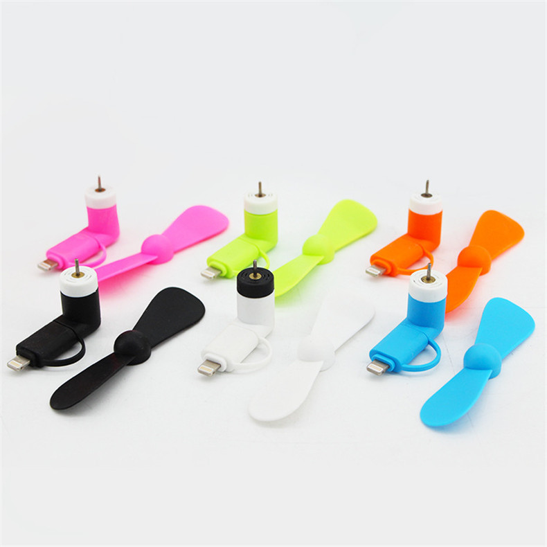 Portable fan, Apple and Android 2-in-1 mini mobile phone fan, creative ubs short fan, small mobile phone fan pic 13