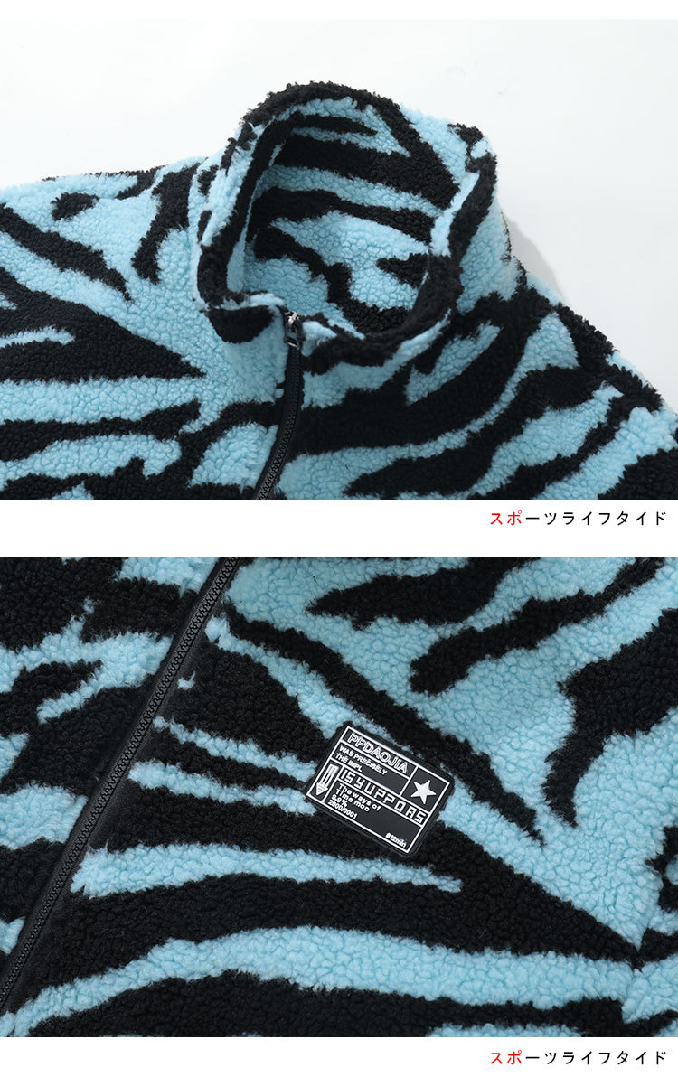Thick cotton-padded jacket for couples 2021 winter, striped lambskin stand-up collar coat, warm cotton-padded jacket pic 14