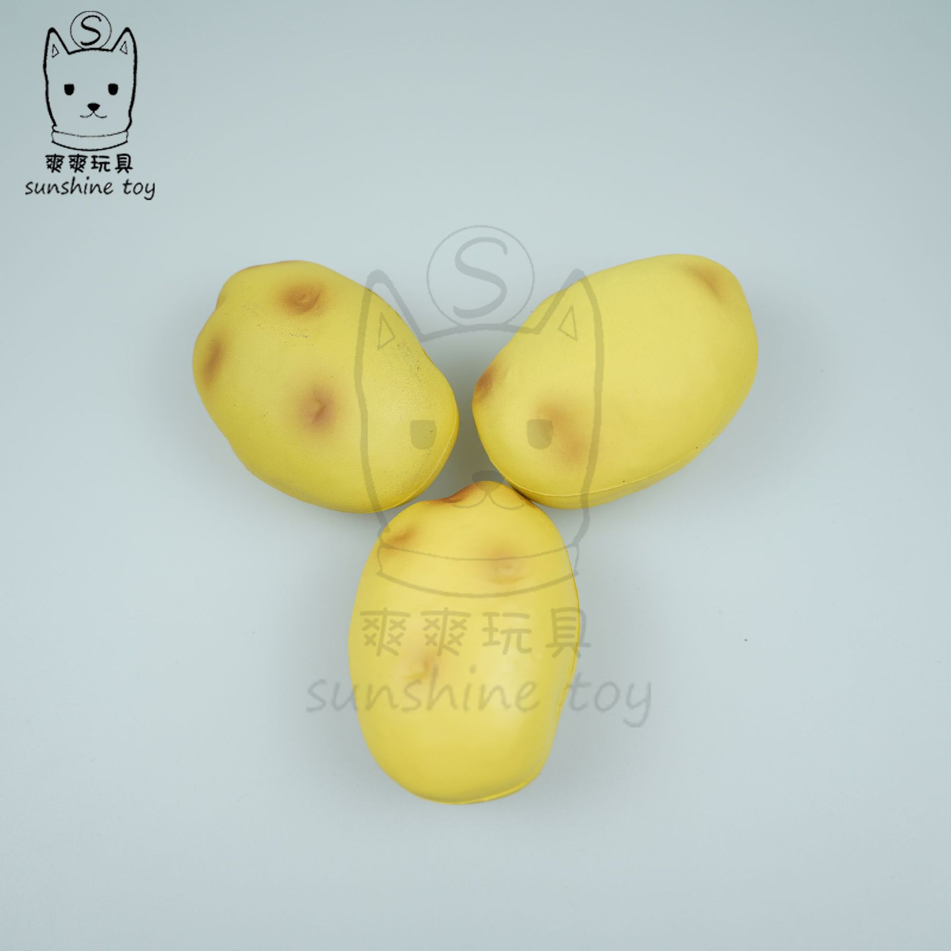 Cross-border best-selling Pu foam potato pressure ball simulation model, vegetable and fruit toys with logo printing, factory direct sales pic 5
