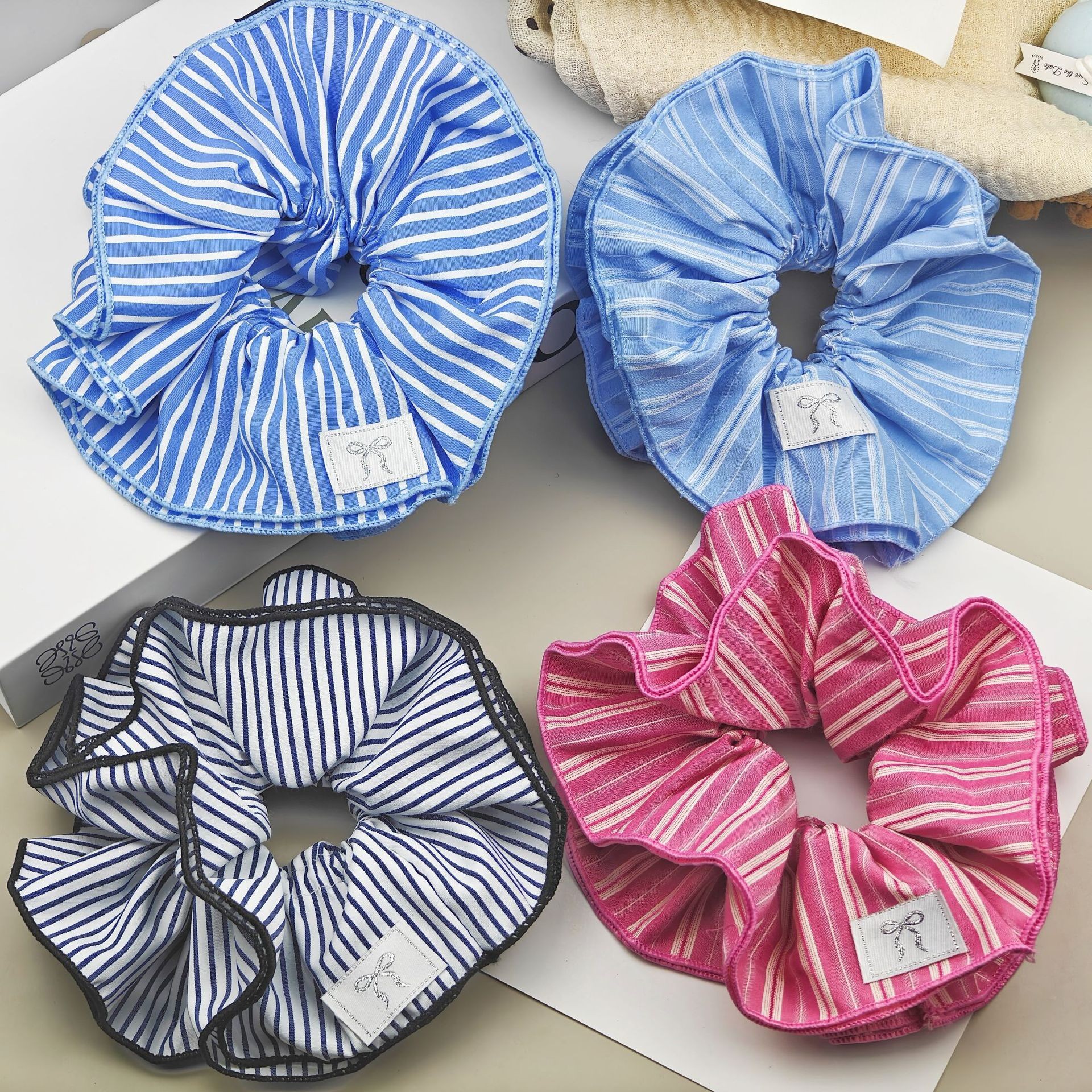 Korean-style large intestine hair band for women, high-end look, high appearance level, ins school style hair band, sweet style, fashionable rubber band hair accessory pic 37