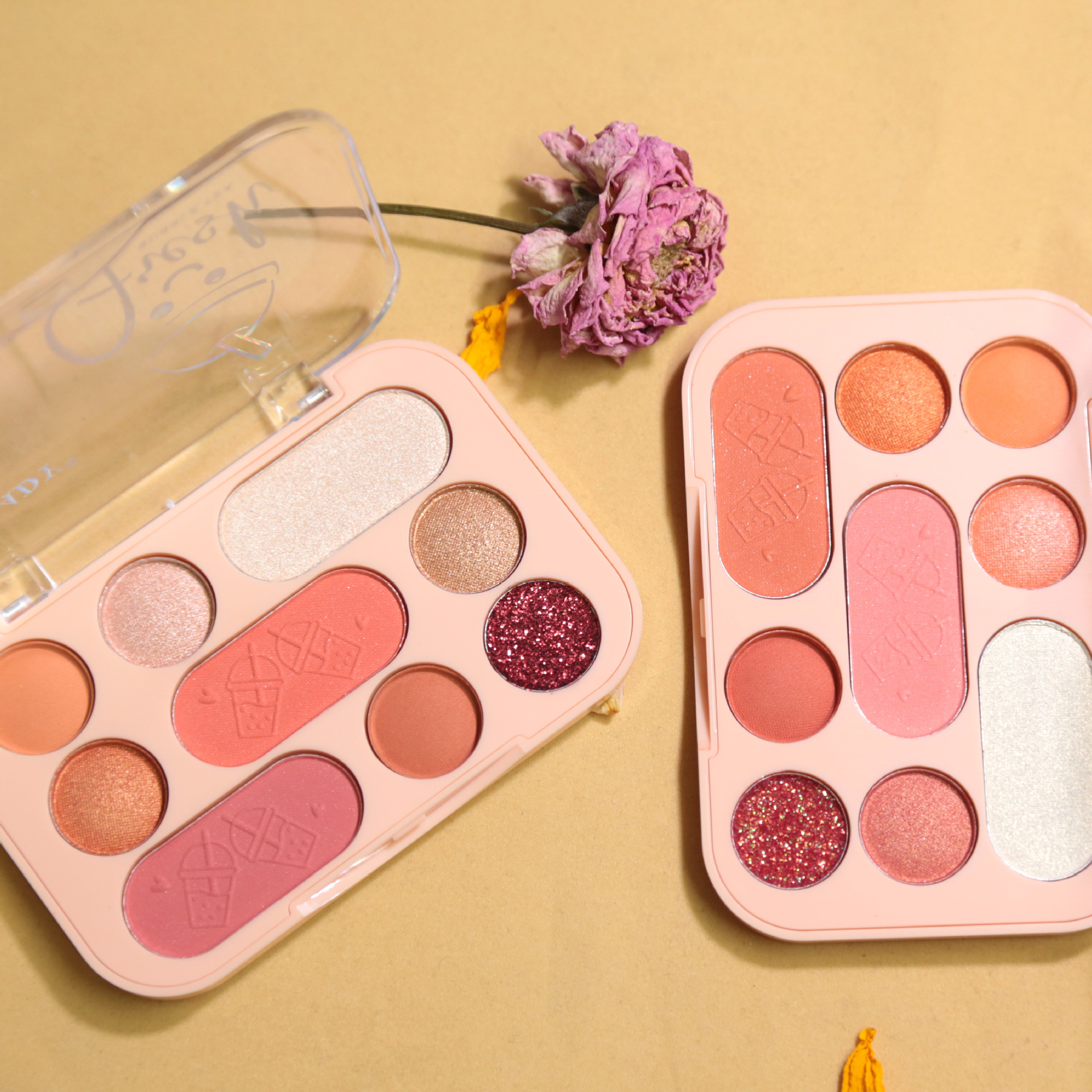 ANYLADY工厂批发化妆品腮红哑光眼影一体便携套装脸部化妆品详情2