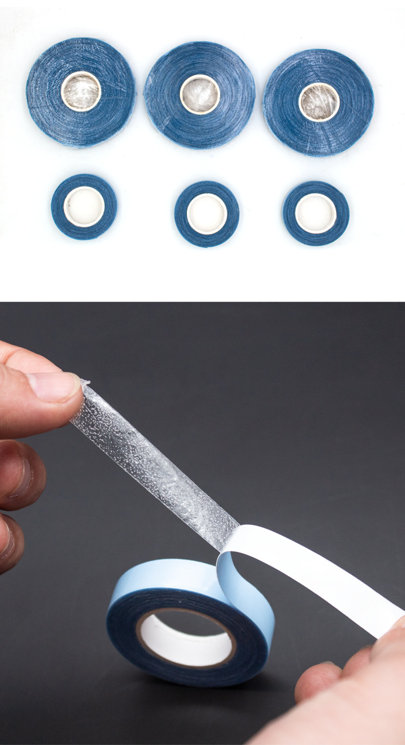 In-stock seamless hair extension wig film, hair replacement and weaving tape, waterproof and sweat-proof biological wig double-sided tape pic 12