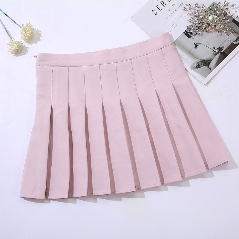 Pleated skirt for women, Spring/Summer jk white 2022 new style Korean high-waisted A-line short skirt, autumn/winter plaid half skirt pic 57