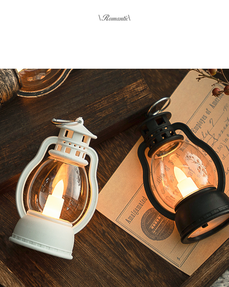Creative retro horse lanterns, kerosene lamps, hand-held lanterns, props, bar Christmas candles, festive candles, atmosphere, night lights pic 10