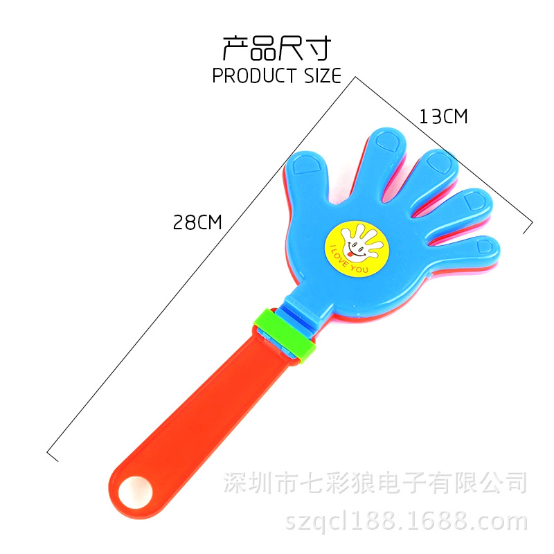 Glowing hand claps for campus activities, cheering sticks, concert claps, support props, cheering fluorescent small palm toys pic 4