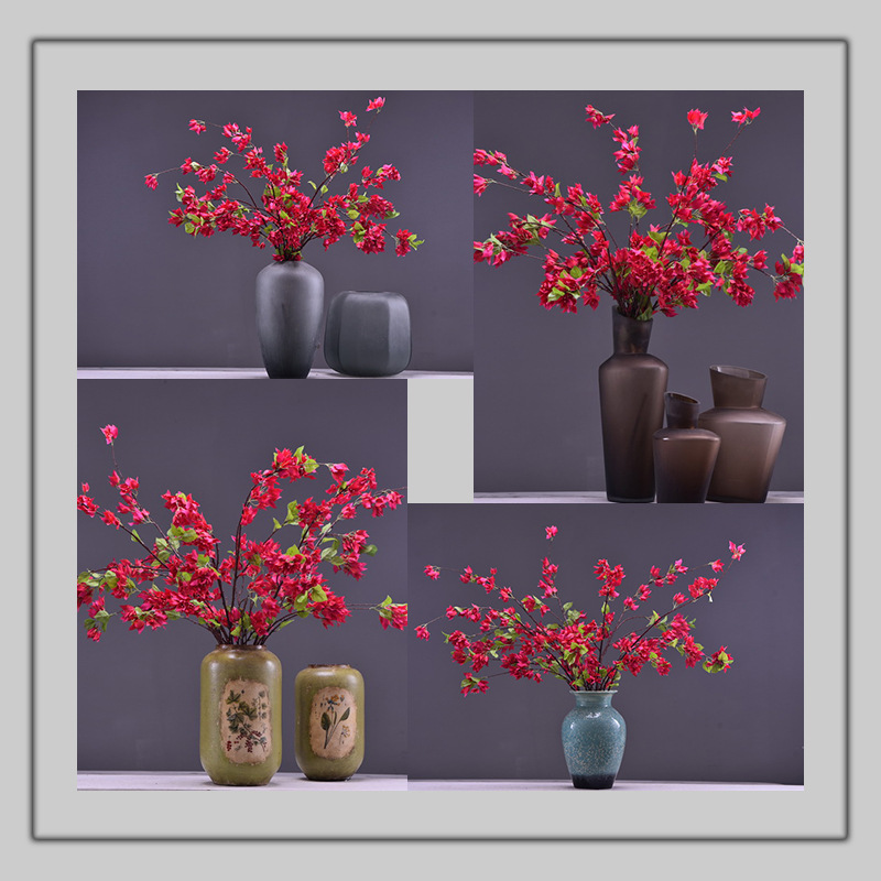 Wholesale of high-end artificial flowers such as long-branch bougainvillea, ins popular soft decoration artificial flowers, hotel lobbies and shopping mall decorations pic 20