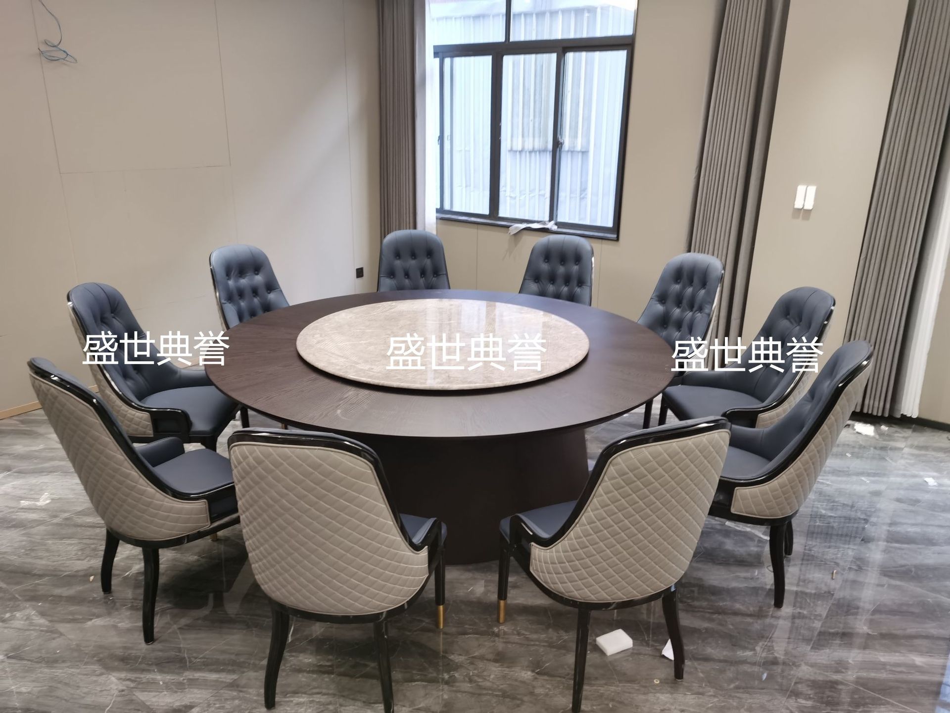 Solid wood dining tables and chairs for five-star hotels in Nanchang, modern light luxury ash wood chairs for clubs, and solid wood chairs for private dining rooms in restaurants pic 12