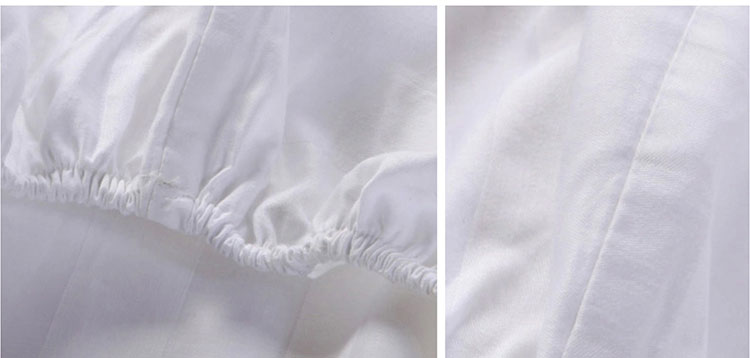 Shefan Hotel Supplies pure cotton dense white satin strip bed covers, hotel bed covers, hotel linen manufacturer wholesale pic 20