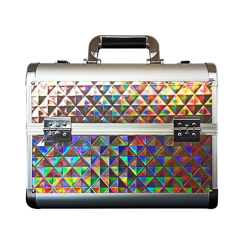 Manufacturer wholesale portable beauty, hairdressing, tattoo, hand-held aluminum alloy nail cases and makeup cases specially designed for home makeup artists pic 20