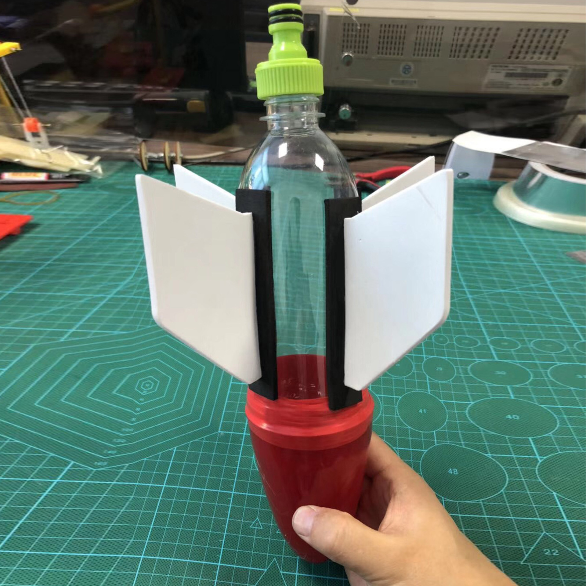 The complete set of water rocket, a popular science exhibit for the quality education practice base of the primary and secondary school science and technology museum competition, rocket head pic 29