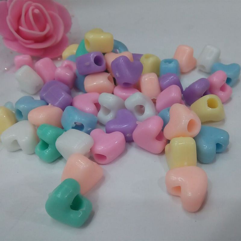 Factory wholesale DIY acrylic imitation jelly color imitation pearl clothing accessories, electroplated beads, antique beads pic 2
