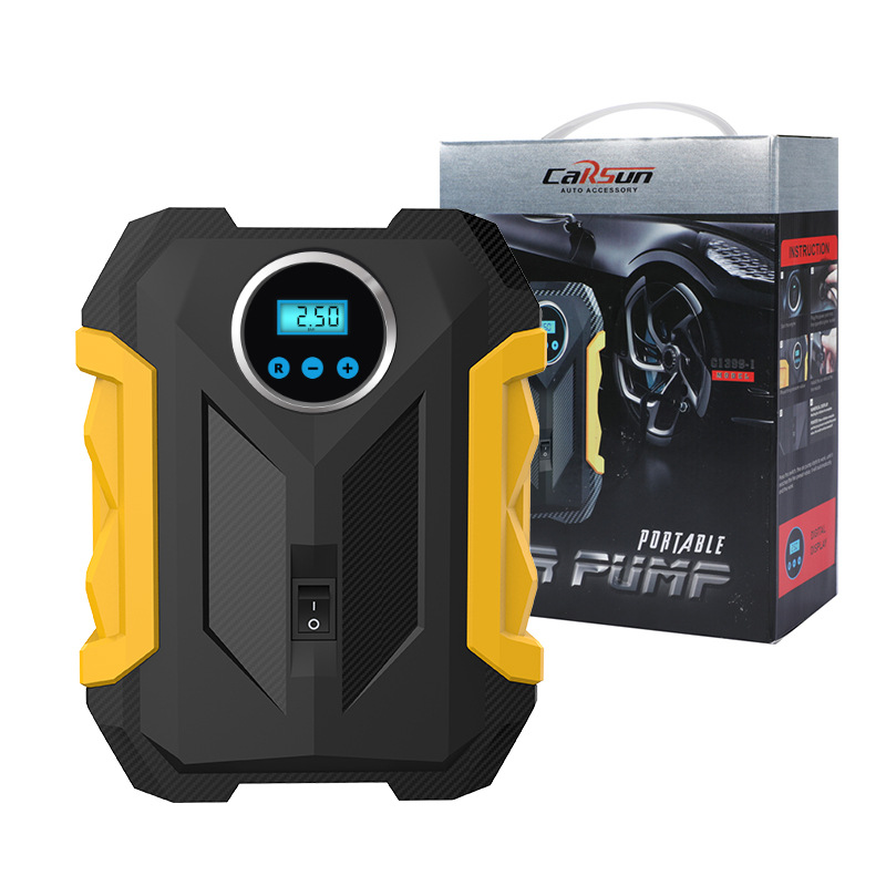 车载充气泵智能数显电动车打气泵迷你汽车充气泵小轿车轮胎充气泵详情8