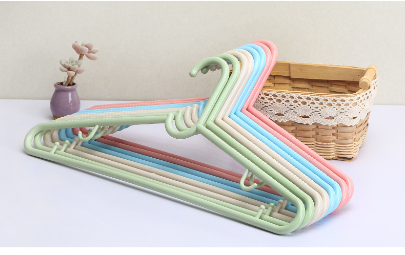 Manufacturer wholesale seamless plastic hanger 0030 multi-functional household dry and wet dual-purpose anti-slip drying hanger pic 19