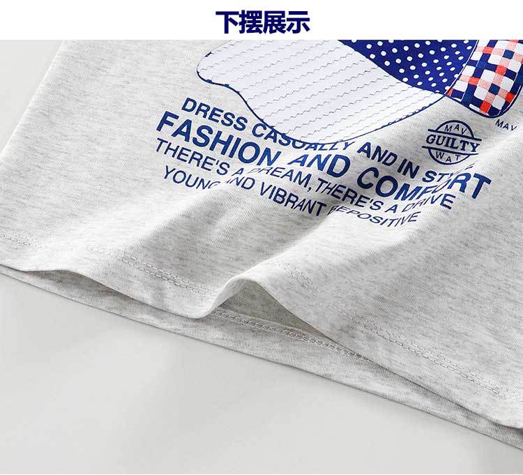 2024新款冰山棉儿童短袖T恤男童女童夏宝宝半袖潮流炸街一件代发详情8