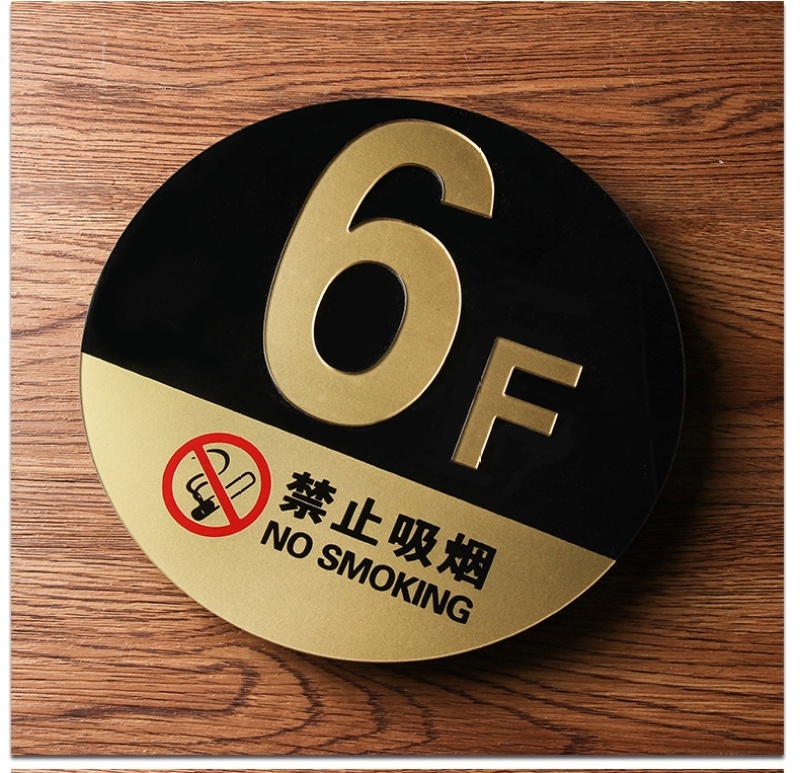Hotel floor indicator signs, unit signs, two-color board signboards, engraved numbers and characters, colors can be customized floor signs pic 6