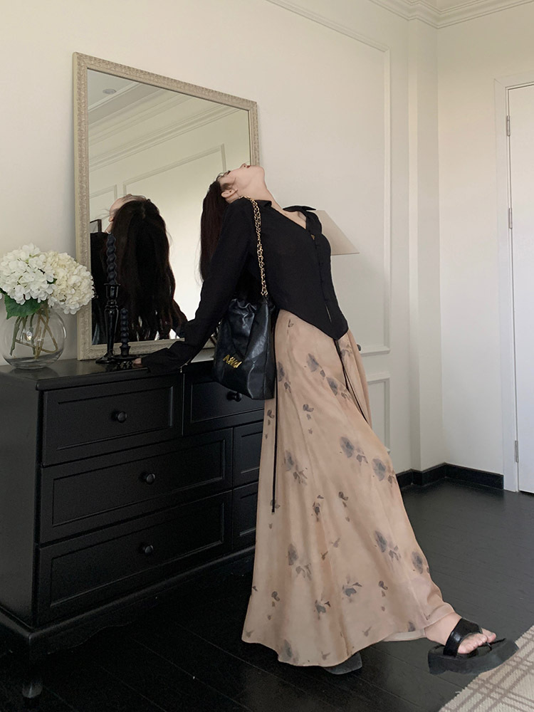 A new Chinese-style long-sleeved shirt set for women in spring and autumn, with a cool and Zen-like atmosphere. A two-piece skirt and trousers set pic 42