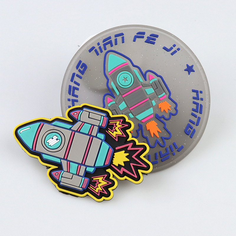 硅胶PVC滴塑标不干胶 DIY 橡胶胶章臂章厂家直销橡胶标 标牌批发详情5