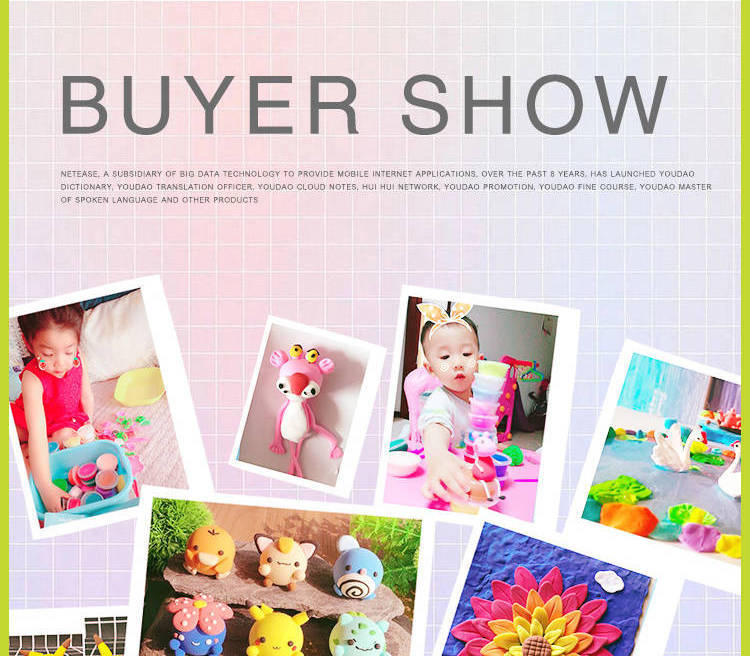 彩泥儿童橡皮泥套装 无毒黏土批发diy手工太空泥超轻粘土益智玩具详情16