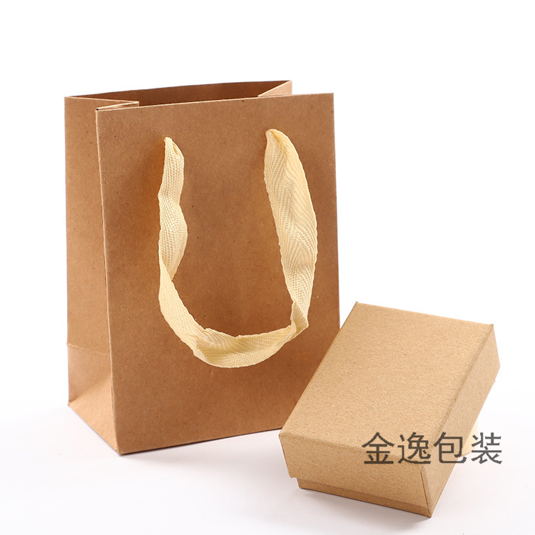 Factory direct sales of top and bottom cover kraft paper packaging boxes, stud earrings, necklaces, rings, bracelet boxes, jewelry boxes, wholesale and in stock pic 13